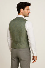 Terno Masculino Grigio Príncipe de Gales Semi Slim