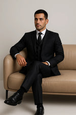 Terno Masculino Napoli Poliviscose Semi Slim - 3 Peças