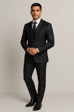 Terno Masculino Napoli Poliviscose Semi Slim - 3 Peças