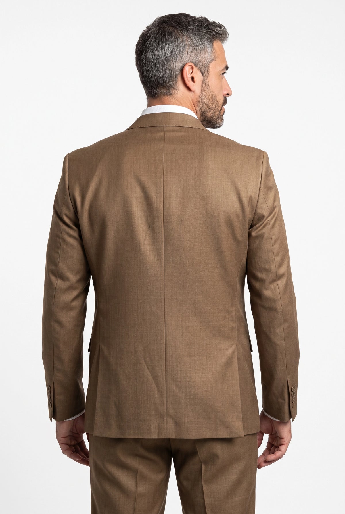Terno Masculino Poliviscose Semi Slim Mantova Marrom
