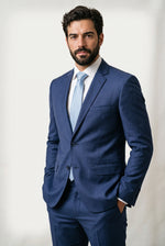 Terno Masculino Poliviscose Semi Slim Valenza Azul