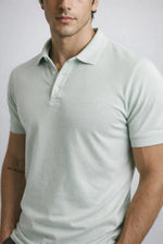 Camisa Polo Slim Algodão Piquet com Elastano