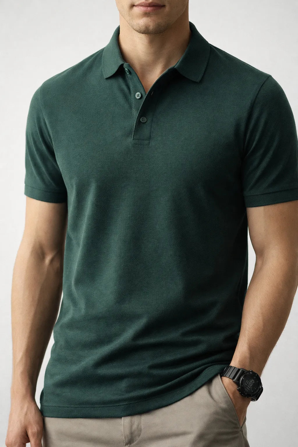 Camisa Polo Slim Pima Piquet com Elastano