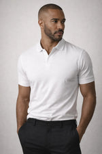 Camisa Polo em Algodão Pima com Elastano